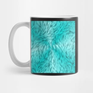 Bright Turquoise Fur Design Mug